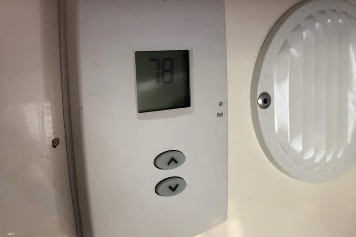 Digital Thermostat for the Furnace — project photograph from The Handy Camper