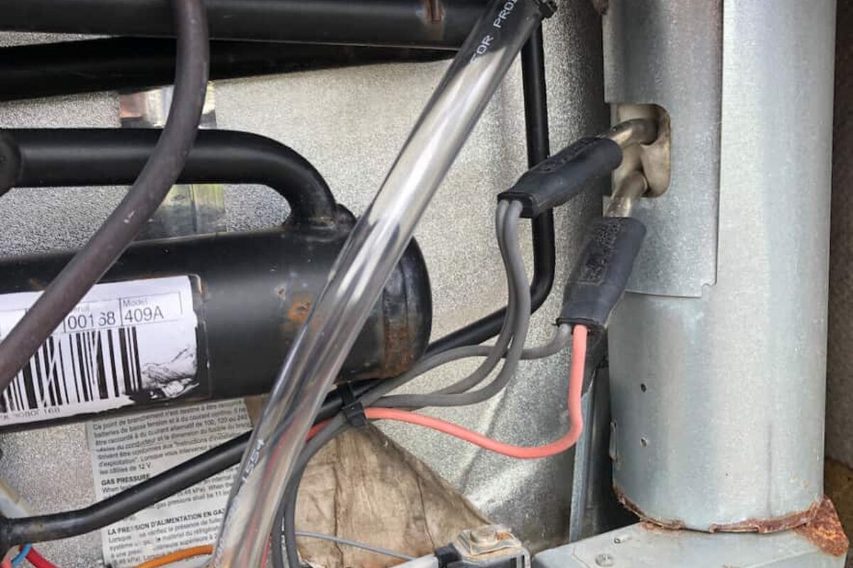 Fridge Drain Line Fix — project photograph from The Handy Camper