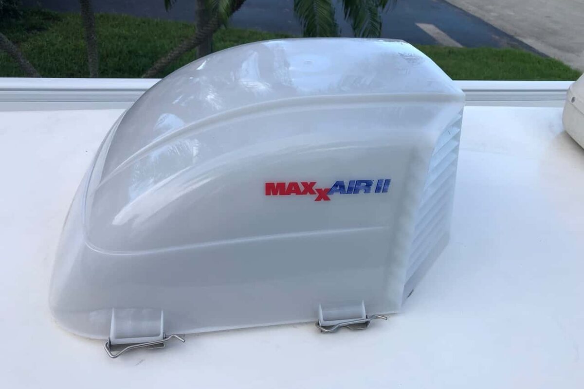 Maxx Air II fan cover — project photograph from The Handy Camper