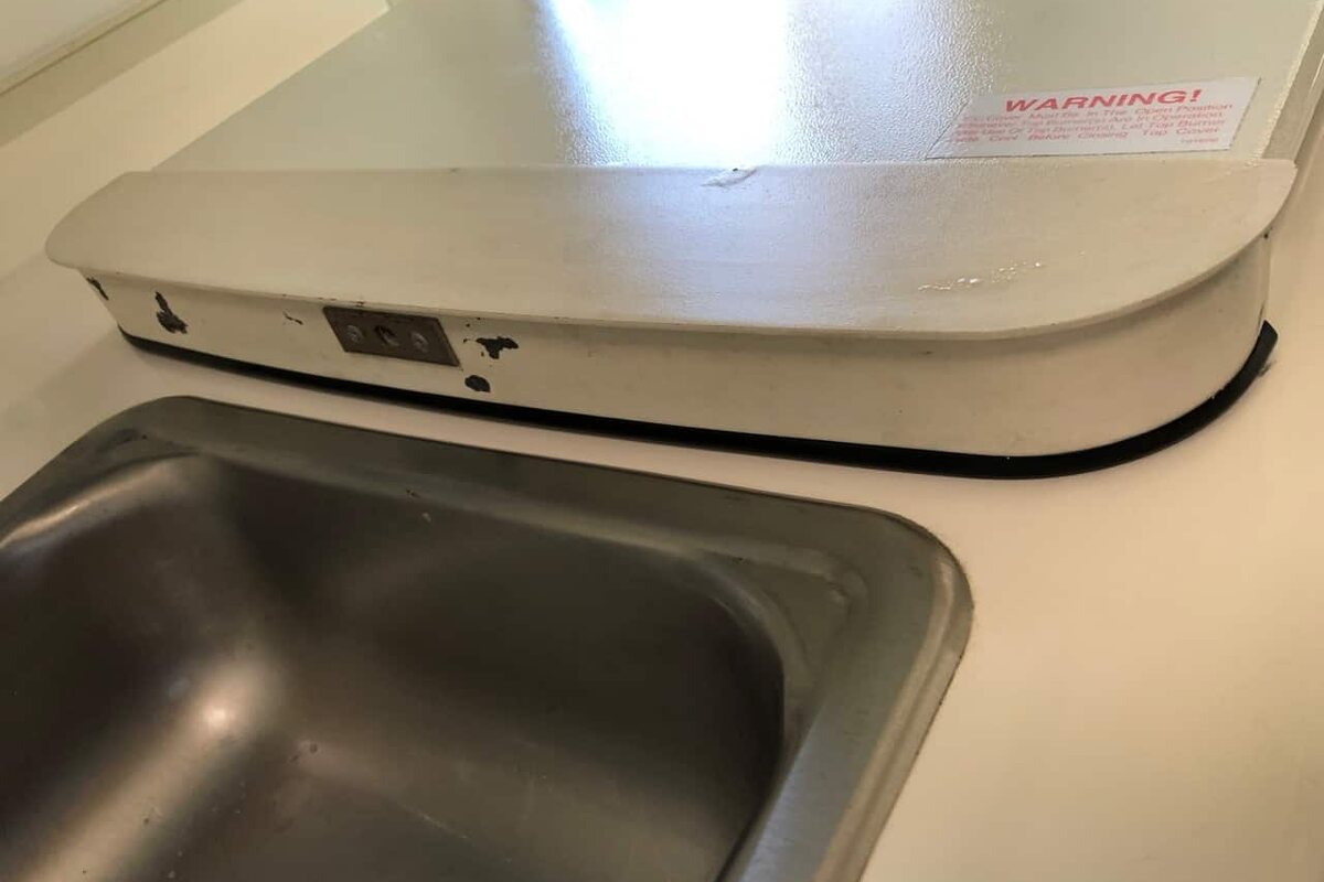 Stove Cover Fix — project photograph from The Handy Camper