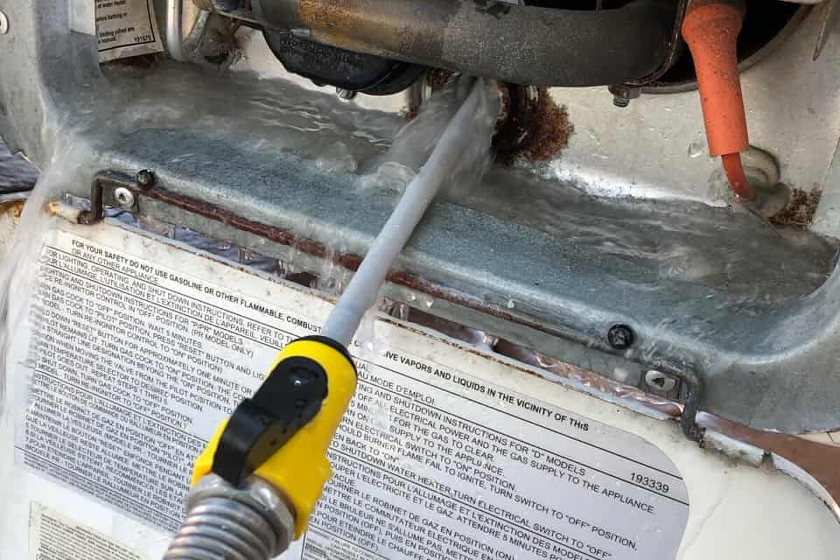 Water Heater Annual Service — project photograph from The Handy Camper